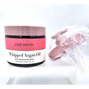Josie Maran Whipped Argan Oil Body Butter Berry Bliss 24 oz /709ml Jumbo Size